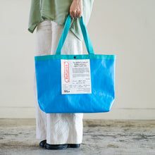 画像をギャラリービューアに読み込む, RePLAYER®️  Flecon Tote Bag(青無地・M)_ブロックチェーン無し
